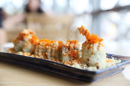 虾鱼寿司日本食图片