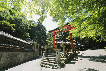 日本京都的圣迹高清图片