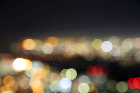 夜间城市bokeh背景图片
