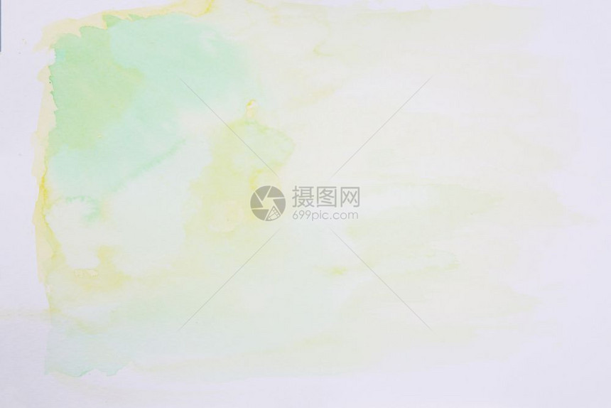 抽象混合绿色黄水背景纹理图片