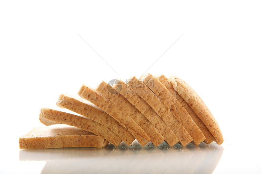 切片谷类面包图片