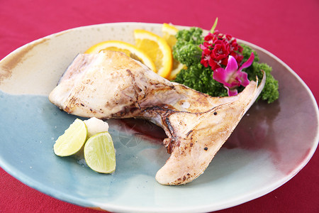 烧烤黑鳕鱼日本风格图片