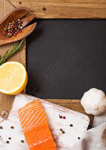 鱼排料理背景图片