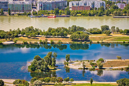 Danube河和Vina河滨海景澳洲首府图片