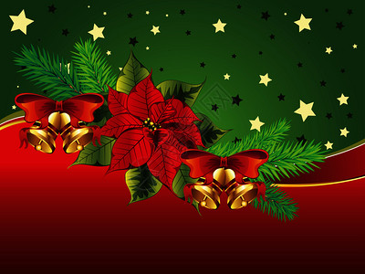 装饰圣诞节旗帜红色的薄荷装饰品背景图片
