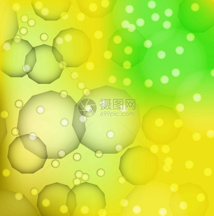 浅黄色绿调bokeh的抽象颜色背景图片