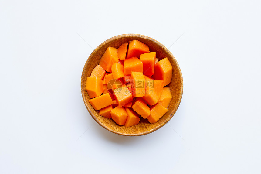 木碗里的木瓜图片