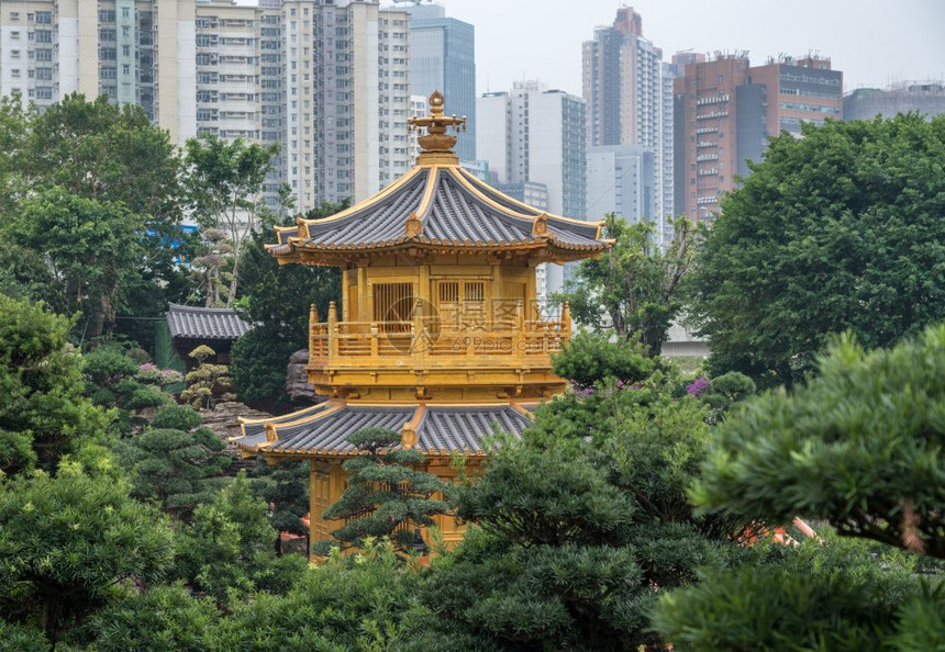 南莲花园的寺庙由洪公ChiLn尼姑妇南莲花园位于红公的钻石山地区图片