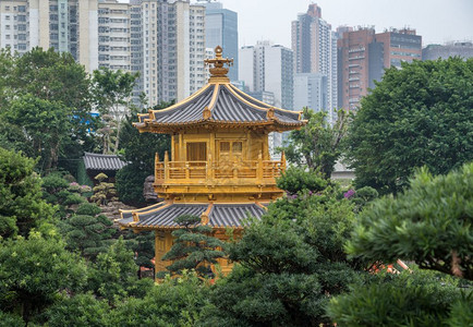 南莲花园的寺庙由洪公ChiLn尼姑妇南莲花园位于红公的钻石山地区图片