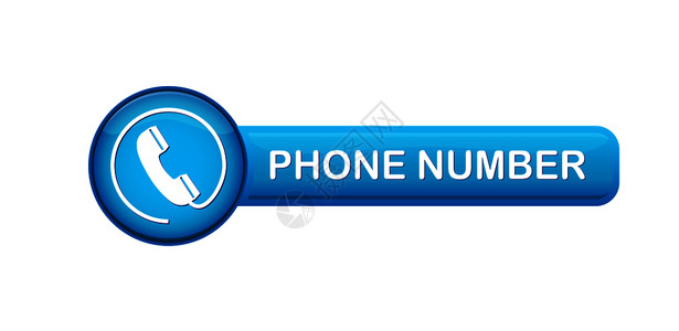 电话按钮带有登记电话号码的音量按钮用于应程序和网站插画