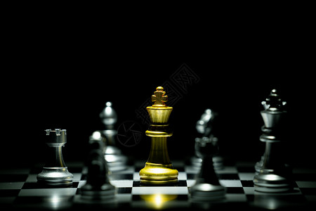 竞争和战略棋的概念图片
