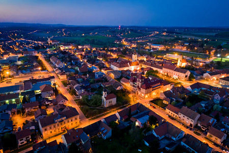 Krizevc镇天文全景夜视croatifgoje地区图片