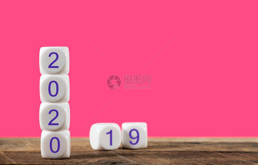 2020年以2019年为背景以活珊瑚为背景2020年新年假期日历背景为2019年图片