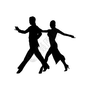 舞和运动蹈一对伴的背影图片