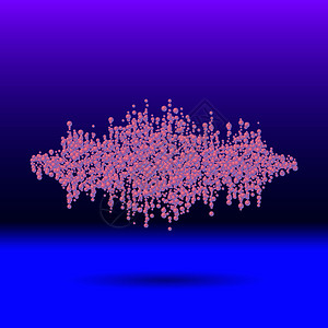 杜布斯泰普由无序散落的电线球组成声音波形设计图片