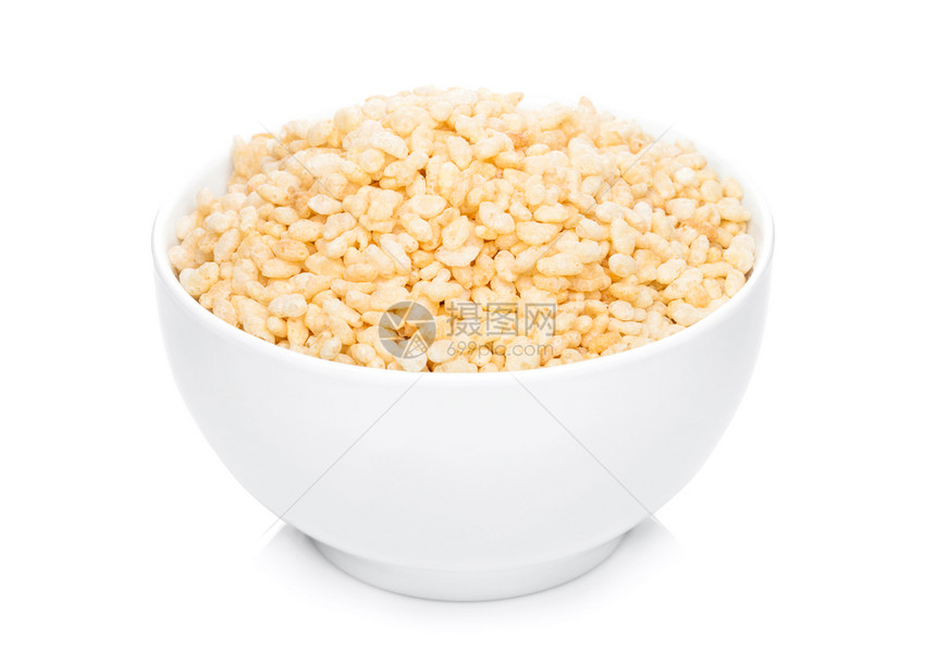 白碗有天然机粮粉谷物白米图片
