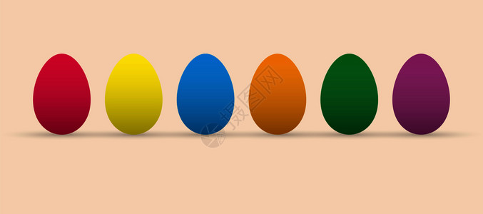 彩色东方鸡蛋组平板设计图片