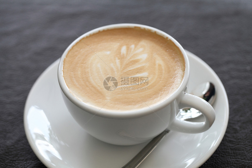 咖啡表面有禾穗图案图片