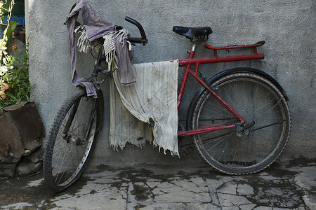 一辆自行车艾哈迈德讷格尔高清图片
