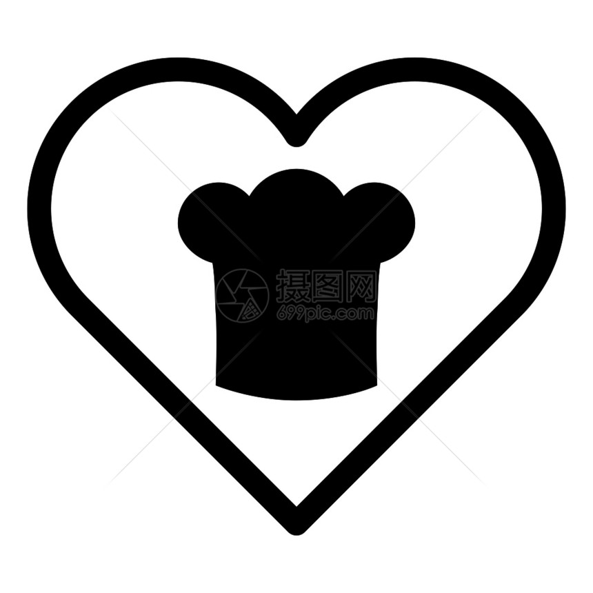 厨帽和心脏图片