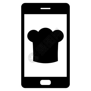 厨帽和智能手机图片