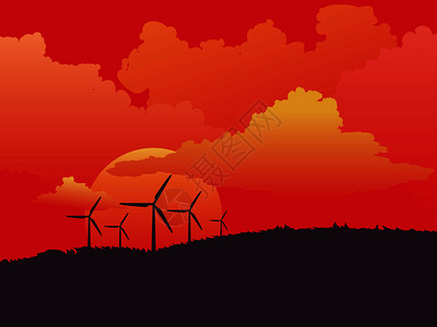 生态动力实地风涡轮机替代能源技术图片