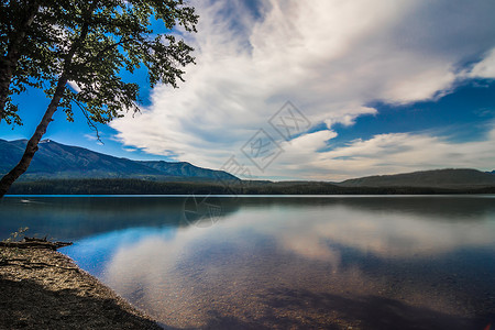Mcdonal湖冰川公园高清图片
