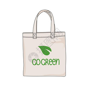 绿色生态环保袋高清图片