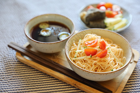 冷面日本食菜风格背景图片