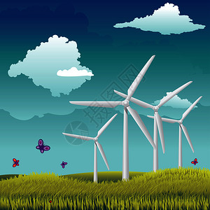 替代能量学生态动力实地风涡轮机替代能源技术设计图片