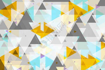 白色背景艺术或技背景上的多色三角形状模式的抽象背景图片