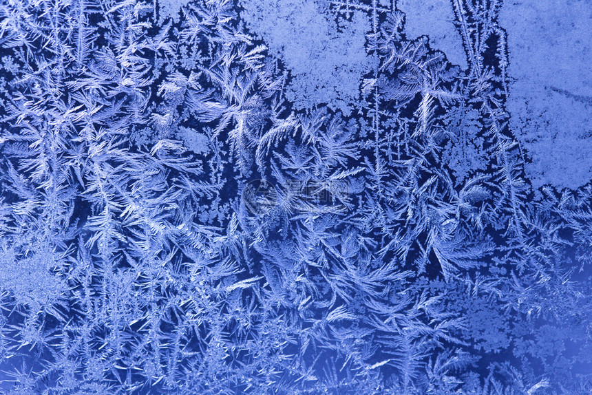 冬季冷冻玻璃窗底背景图片