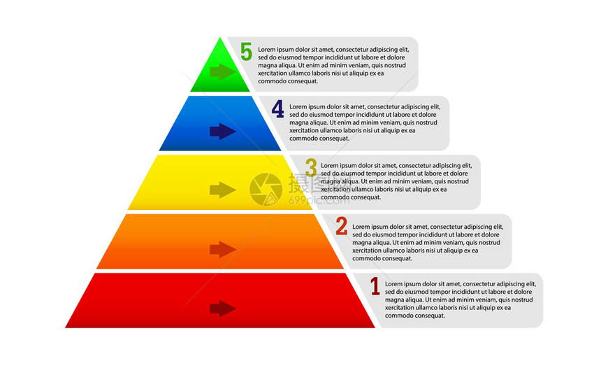信息地理的铅生成用于应和网站演示的商业发展战略金字塔平板设计图片