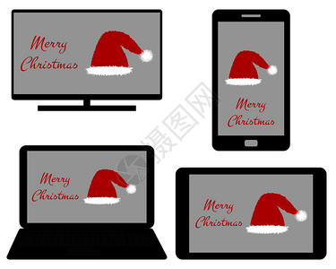数字媒体的圣诞节背景图片