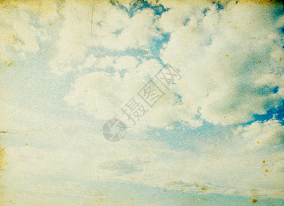 蓝色天空的云闪发光图片