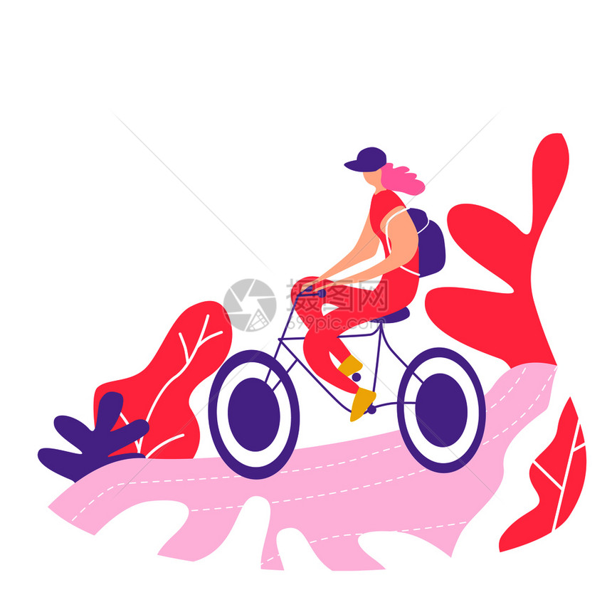 骑自行车的女孩骑自行车的步骑自车的马女孩自行车的马女孩图片