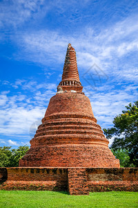 洛卡亚苏塔拉姆泰国大城府的watlokayasutharam寺庙泰国大城府watlokayasutharamtemple背景