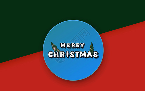 手写信件上面着圆徽章和圣诞树用于节日设计矢量图示图片