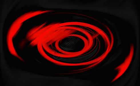 红色旋涡抽象的圆形红色状在黑背景的旋涡中转具有对比和光华的未来背景富有想象力的设计背景