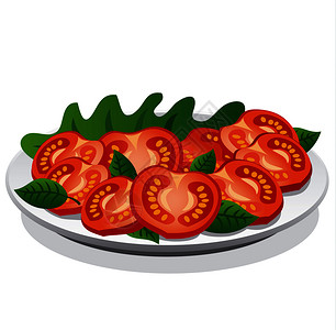 新鲜番茄沙拉图片