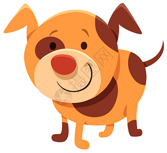 漫画插图可爱的发现狗动物品味高清图片