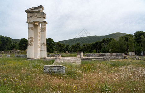 阿斯克勒皮奥斯古代寺庙高清图片