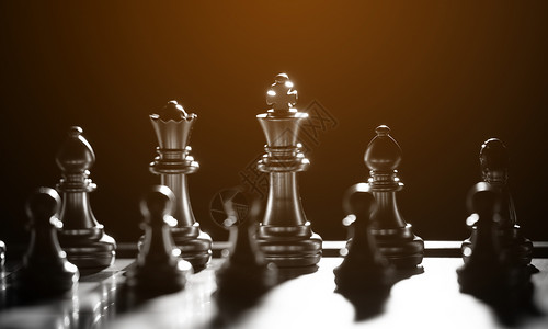 竞争和战略棋概念图片