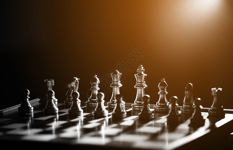 竞争和战略棋概念图片