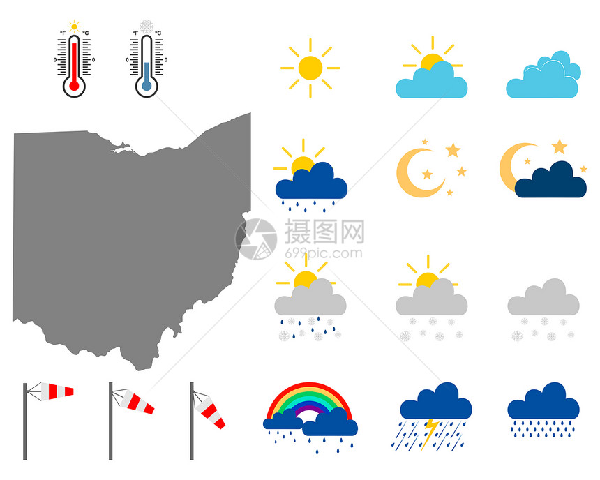 带有天气符号的ohi图片