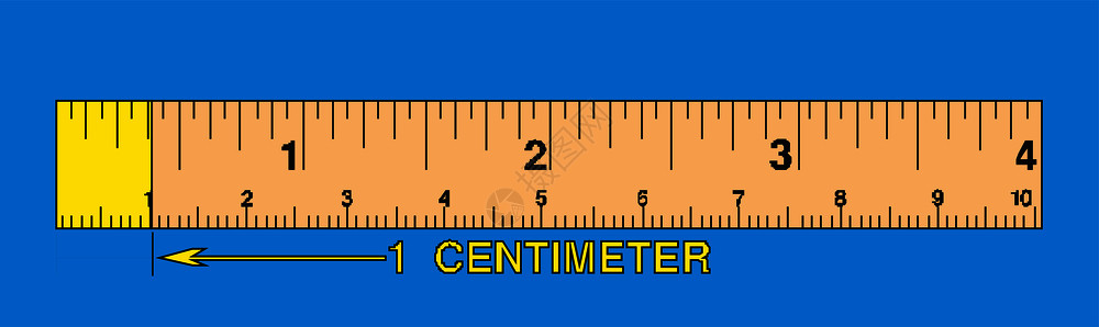 透明尺子矢量学校黄标尺设计图片