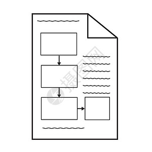 白色背景平板风格网站设计标识应用程序ui的业务计划图标图片