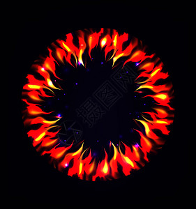 爆炸圆有火花的圆柱形框用于您设计的矢量元素圆柱形火花框有设计图片
