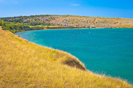 泽塞沃岛附近的zadr地区海滩景象croati的dlmti地区图片