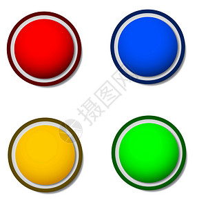 圆按钮素材圆形状折纸矢量横幅或按钮插画